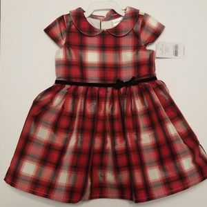 Carter's Red, Black and White dress